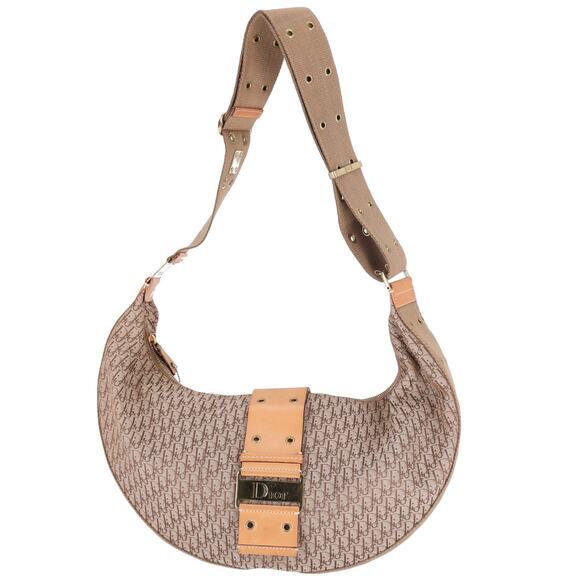 Christian Dior Trotteur Monogram Street Chic Hobo Beige - Picture 2 of 9